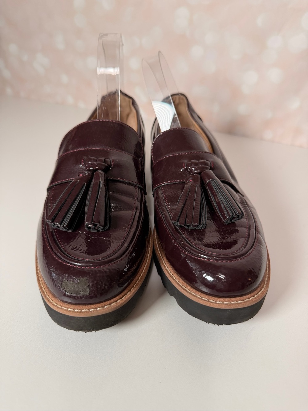 FRANCO SARTO Maroon CAROLYNN Faux Leather Loafer - Picture 11 of 14